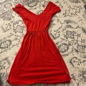 Xhilaration red dress cross back